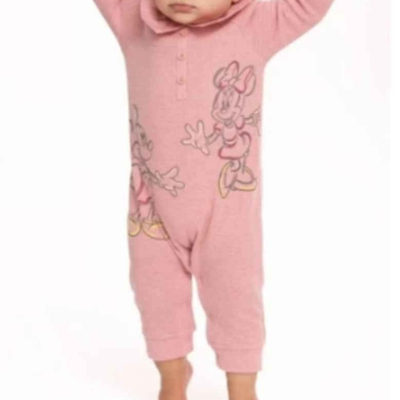 NWT Disney 2 Pc Pink Kids Minnie Mouse Set ~0-3M - Picture 2 of 4